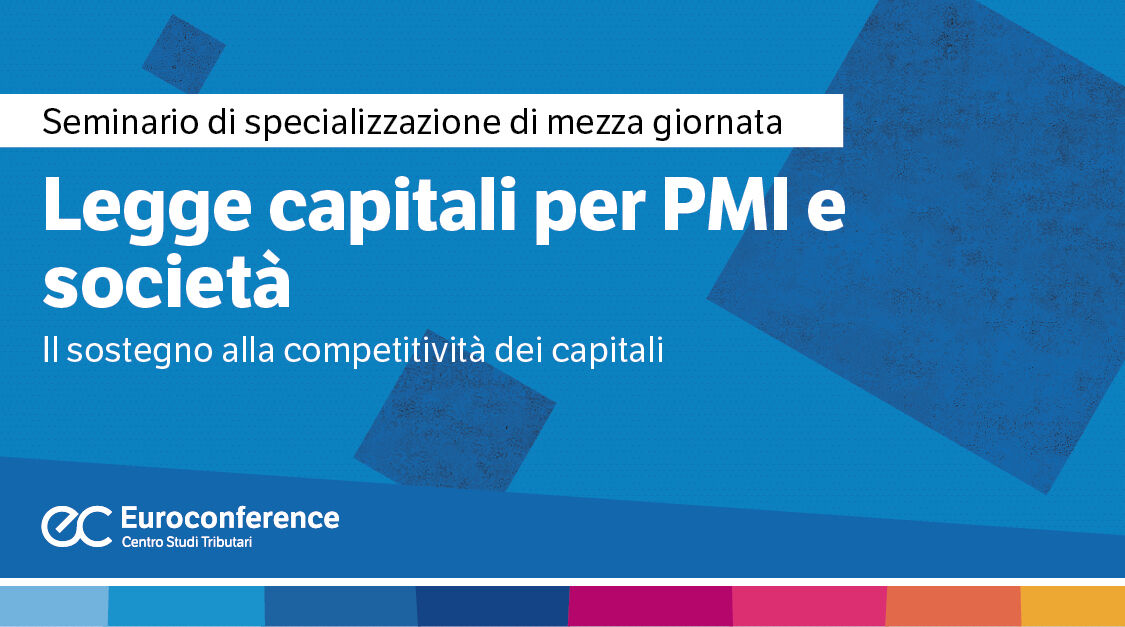 Immagine Legge capitali per PMI e società | Euroconference